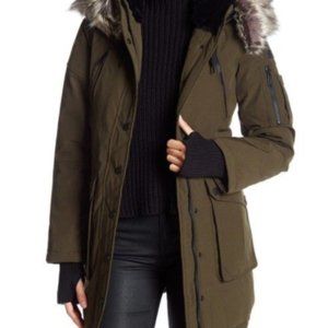 BCBGeneration Faux Fur Trimmed Heavy Weight Parka